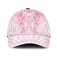 Aotearoa Kowhaiwhai Poutama Pink Motif Classic Cap LT9 Universal Fit Pink - Polynesian Pride