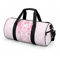 Aotearoa Kowhaiwhai Poutama Pink Motif Duffle Bag LT9 - Polynesian Pride