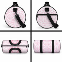 Aotearoa Kowhaiwhai Poutama Pink Motif Duffle Bag LT9 - Polynesian Pride
