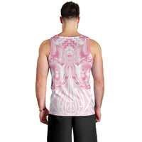 Aotearoa Kowhaiwhai Poutama Pink Motif Men Tank Top LT9 - Polynesian Pride