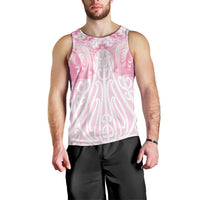 Aotearoa Kowhaiwhai Poutama Pink Motif Men Tank Top LT9 - Polynesian Pride