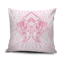 Aotearoa Kowhaiwhai Poutama Pink Motif Pillow Cover LT9 Pink - Polynesian Pride
