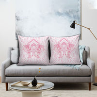 Aotearoa Kowhaiwhai Poutama Pink Motif Pillow Cover LT9 - Polynesian Pride