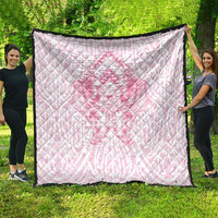 Aotearoa Kowhaiwhai Poutama Pink Motif Quilt LT9 - Polynesian Pride