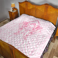 Aotearoa Kowhaiwhai Poutama Pink Motif Quilt LT9 - Polynesian Pride