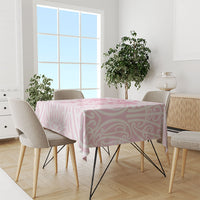 Aotearoa Kowhaiwhai Poutama Pink Motif Tablecloth