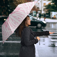 Aotearoa Kowhaiwhai Poutama Pink Motif Umbrella LT9 - Polynesian Pride