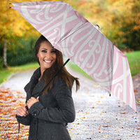 Aotearoa Kowhaiwhai Poutama Pink Motif Umbrella LT9 - Polynesian Pride