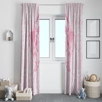 Aotearoa Kowhaiwhai Poutama Pink Motif Window Curtain LT9 - Polynesian Pride