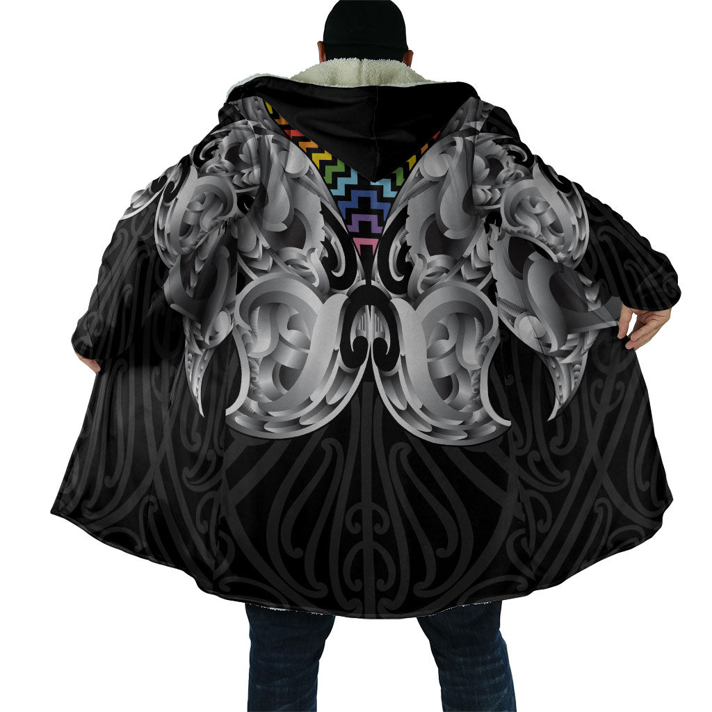 Aotearoa Kowhaiwhai Poutama Rainbow Motif Cloak LT9 - Polynesian Pride