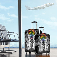 Aotearoa Kowhaiwhai Poutama Rainbow Motif Luggage Cover LT9 - Polynesian Pride