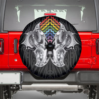 Aotearoa Kowhaiwhai Poutama Rainbow Motif Spare Tire Cover LT9 - Polynesian Pride
