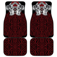Aotearoa Kowhaiwhai Poutama Red Motif Car Mats LT9 - Polynesian Pride