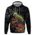 Meri Kirihimete Kakapo Hoodie Black Silver Fern Christmas Vibe