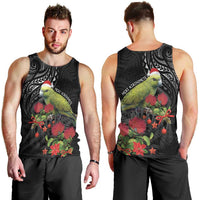 Meri Kirihimete Kakapo Men Tank Top Black Silver Fern Christmas Vibe LT9 - Polynesian Pride