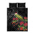 Meri Kirihimete Kakapo Quilt Bed Set Black Silver Fern Christmas Vibe