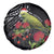 Meri Kirihimete Kakapo Spare Tire Cover Black Silver Fern Christmas Vibe