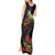 Meri Kirihimete Kakapo Tank Maxi Dress Black Silver Fern Christmas Vibe