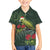 Meri Kirihimete Kakapo Family Matching Puletasi and Hawaiian Shirt Green Silver Fern Christmas Vibe