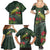 Meri Kirihimete Kakapo Family Matching Summer Maxi Dress and Hawaiian Shirt Green Silver Fern Christmas Vibe