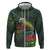 Meri Kirihimete Kakapo Hoodie Green Silver Fern Christmas Vibe