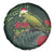 Meri Kirihimete Kakapo Spare Tire Cover Green Silver Fern Christmas Vibe