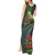 Meri Kirihimete Kakapo Tank Maxi Dress Green Silver Fern Christmas Vibe