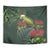 Meri Kirihimete Kakapo Tapestry Green Silver Fern Christmas Vibe