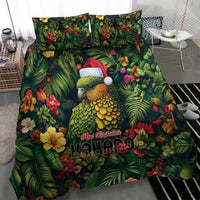Meri Kirihimete Kakapo Bedding Set New Zealand Christmas with Tropical Vibe LT9 - Polynesian Pride