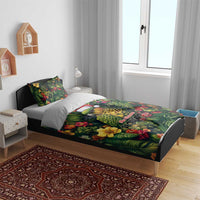 Meri Kirihimete Kakapo Bedding Set New Zealand Christmas with Tropical Vibe LT9 - Polynesian Pride