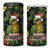 Meri Kirihimete Kakapo 4 in 1 Can Cooler Tumbler New Zealand Christmas with Tropical Vibe