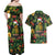 Meri Kirihimete Kakapo Couples Matching Off Shoulder Maxi Dress and Hawaiian Shirt New Zealand Christmas with Tropical Vibe