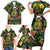 Meri Kirihimete Kakapo Family Matching Short Sleeve Bodycon Dress and Hawaiian Shirt New Zealand Christmas with Tropical Vibe