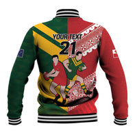 Australia-Tonga Rugby Pacific Custom Baseball Jacket The Kangaroos and Mate Ma'a Tonga LT9 - Polynesian Pride