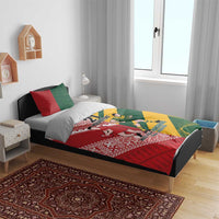 Australia-Tonga Rugby Pacific Custom Bedding Set The Kangaroos and Mate Ma'a Tonga LT9 - Polynesian Pride
