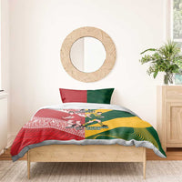 Australia-Tonga Rugby Pacific Custom Bedding Set The Kangaroos and Mate Ma'a Tonga LT9 - Polynesian Pride