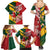 Australia-Tonga Rugby Pacific Custom Family Matching Summer Maxi Dress and Hawaiian Shirt The Kangaroos and Mate Ma'a Tonga