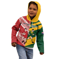 Australia-Tonga Rugby Pacific Custom Kid Hoodie The Kangaroos and Mate Ma'a Tonga LT9 - Polynesian Pride