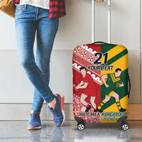 Australia-Tonga Rugby Pacific Custom Luggage Cover The Kangaroos and Mate Ma'a Tonga LT9 - Polynesian Pride