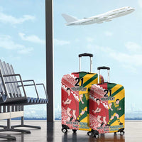 Australia-Tonga Rugby Pacific Custom Luggage Cover The Kangaroos and Mate Ma'a Tonga LT9 - Polynesian Pride