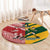 Australia-Tonga Rugby Pacific Custom Round Carpet The Kangaroos and Mate Ma'a Tonga