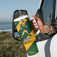 Australia-Tonga Rugby Pacific Custom Tumbler With Handle The Kangaroos and Mate Ma'a Tonga LT9 - Polynesian Pride