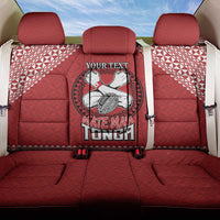 Tonga Rugby XIII Custom Back Car Seat Cover Mate Ma'a Tonga with Ngatu Pattern LT9 One Size Red - Polynesian Pride