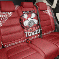 Tonga Rugby XIII Custom Back Car Seat Cover Mate Ma'a Tonga with Ngatu Pattern LT9 - Polynesian Pride