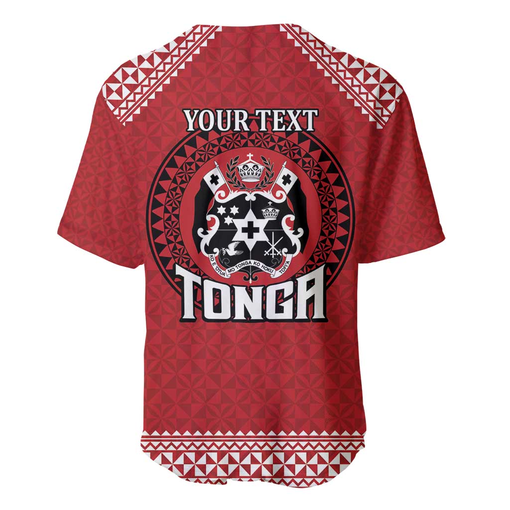 Tonga Rugby XIII Custom Baseball Jersey Mate Ma'a Tonga with Ngatu Pattern LT9 - Polynesian Pride