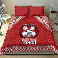Tonga Rugby XIII Custom Bedding Set Mate Ma'a Tonga with Ngatu Pattern LT9 - Polynesian Pride