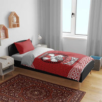 Tonga Rugby XIII Custom Bedding Set Mate Ma'a Tonga with Ngatu Pattern LT9 - Polynesian Pride