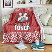 Tonga Rugby XIII Custom Blanket Mate Ma'a Tonga with Ngatu Pattern LT9 Red - Polynesian Pride