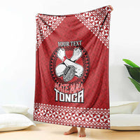 Tonga Rugby XIII Custom Blanket Mate Ma'a Tonga with Ngatu Pattern LT9 - Polynesian Pride