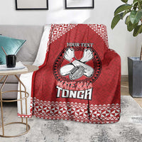 Tonga Rugby XIII Custom Blanket Mate Ma'a Tonga with Ngatu Pattern LT9 - Polynesian Pride